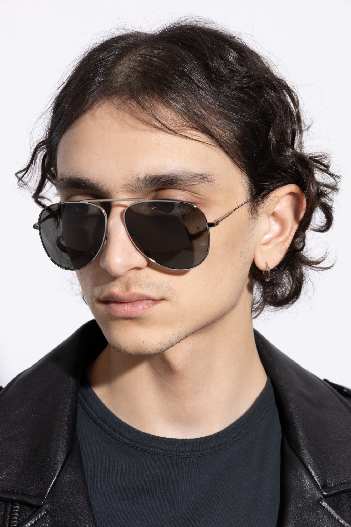 サングラス Saint Laurent Silver l Sl 800 Sunglasses Saint Laurent SL 800 003 Sunglasses - US